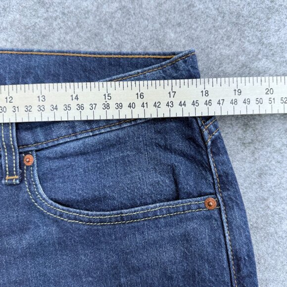 Levi's 505 Jeans Men's 34x34 Regular Fit Straight Leg Blue Denim Stonewash NEW - Picture 6 of 15